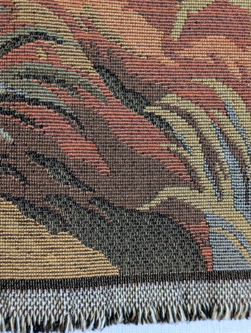 Vintage European Style Jacquard Woven Tapestry Wall Hanging  Pastoral Landscape
